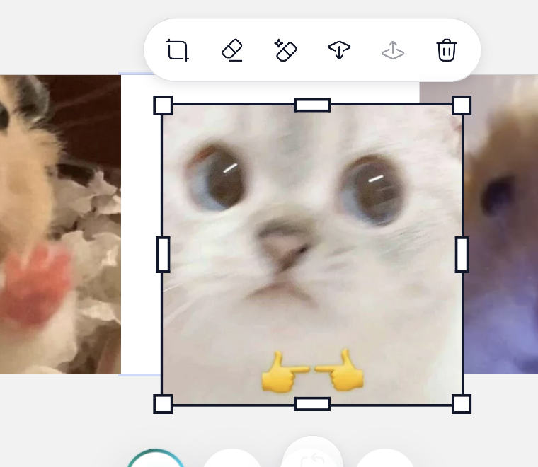 Object editing tools in StickerPen
